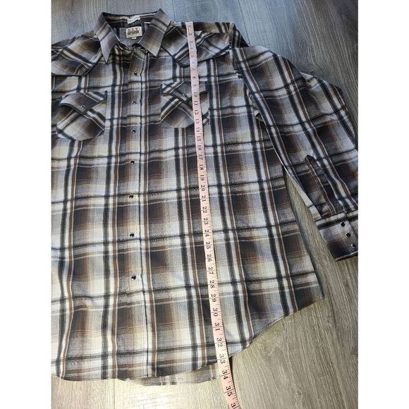 Ely Cattleman Tall Man Western Lightweight Snap Shirt XXLT EUC - Picture 3 of 6